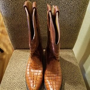 Mens Ferrini Aligator Boots size 9 D Congiac